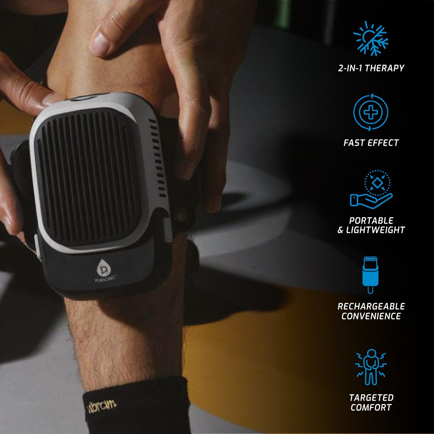 Total Wellness Recovery Bundle – Massage Gun, Red Light Therapy Mask & Hot/Cold Therapy Cube