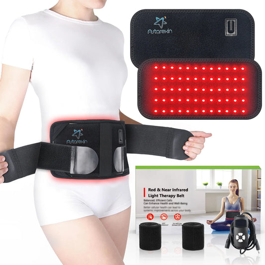 NNEOBA 60-LED Red Infrared Light Therapy Belt Black