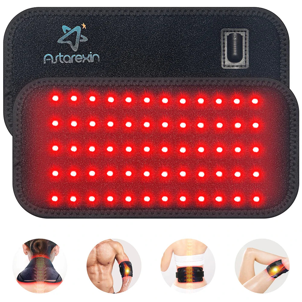 NNEOBA 60-LED Red Infrared Light Therapy Belt Black