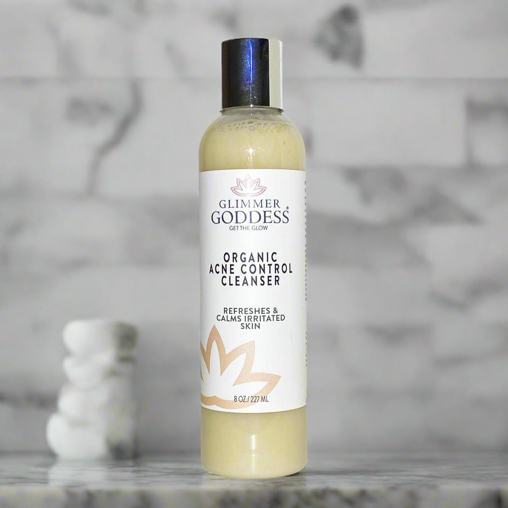 Organic Acne Cleanser with Hemp Seed Oil – Gentle Face & Body Wash for Breakouts, Oily Skin & Inflammation